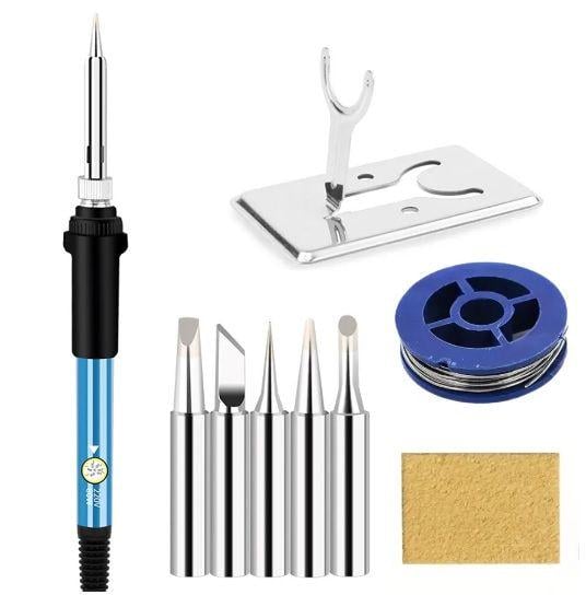 Набор для пайки 9в1 220 В 60 Вт Синий (M35)