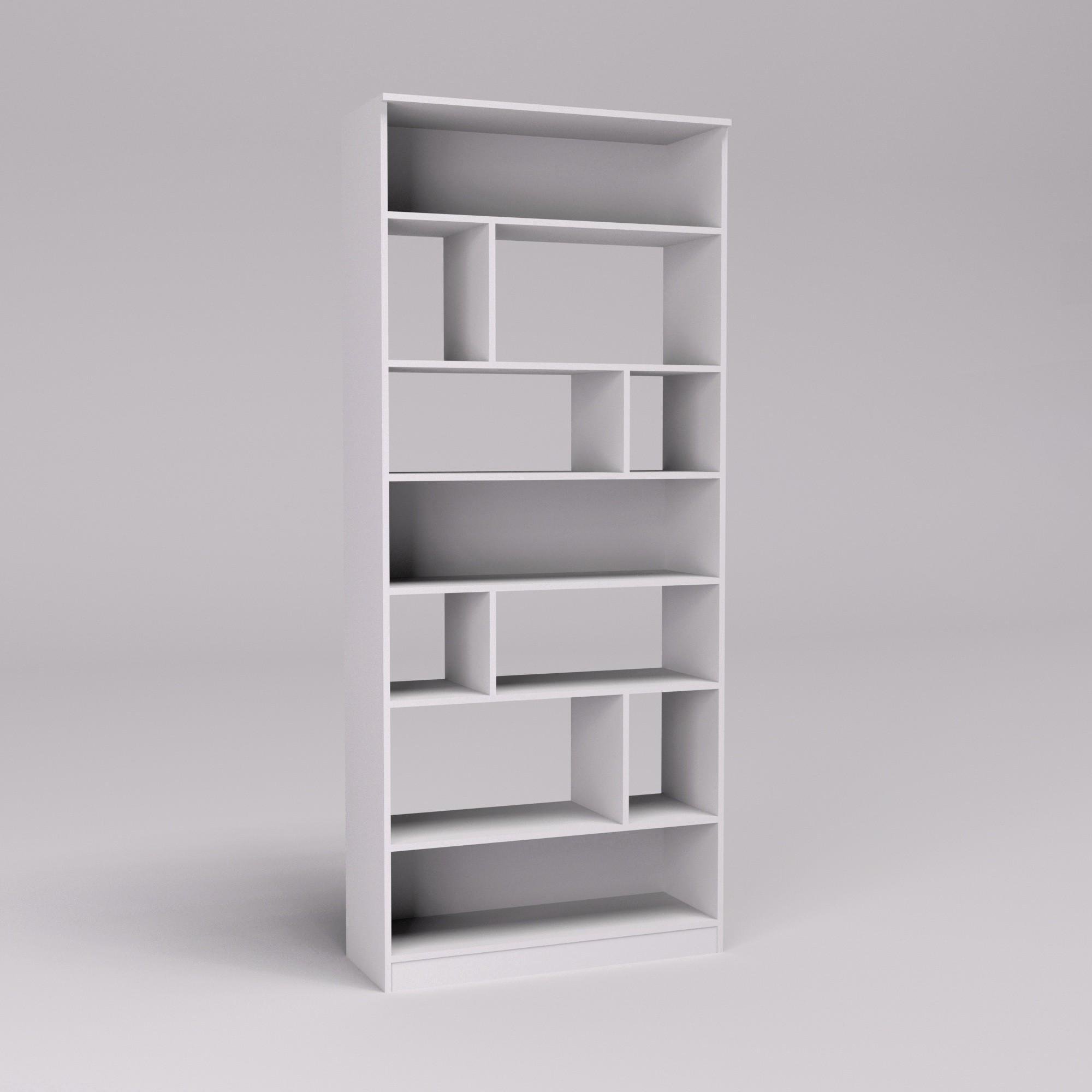 Стеллаж офисный ОС-7 900х350х2100 мм Белый (12666)