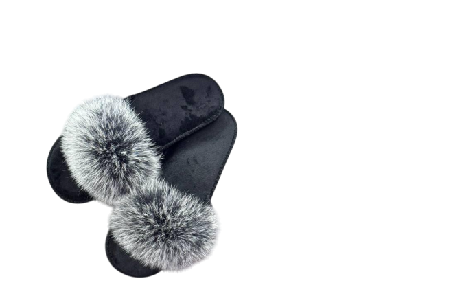 Тапочки женские для ламината с натуральным мехом паркетные р. 39-40 Тапочки женские для ламината с натуральным мехом паркетные р. 39-40