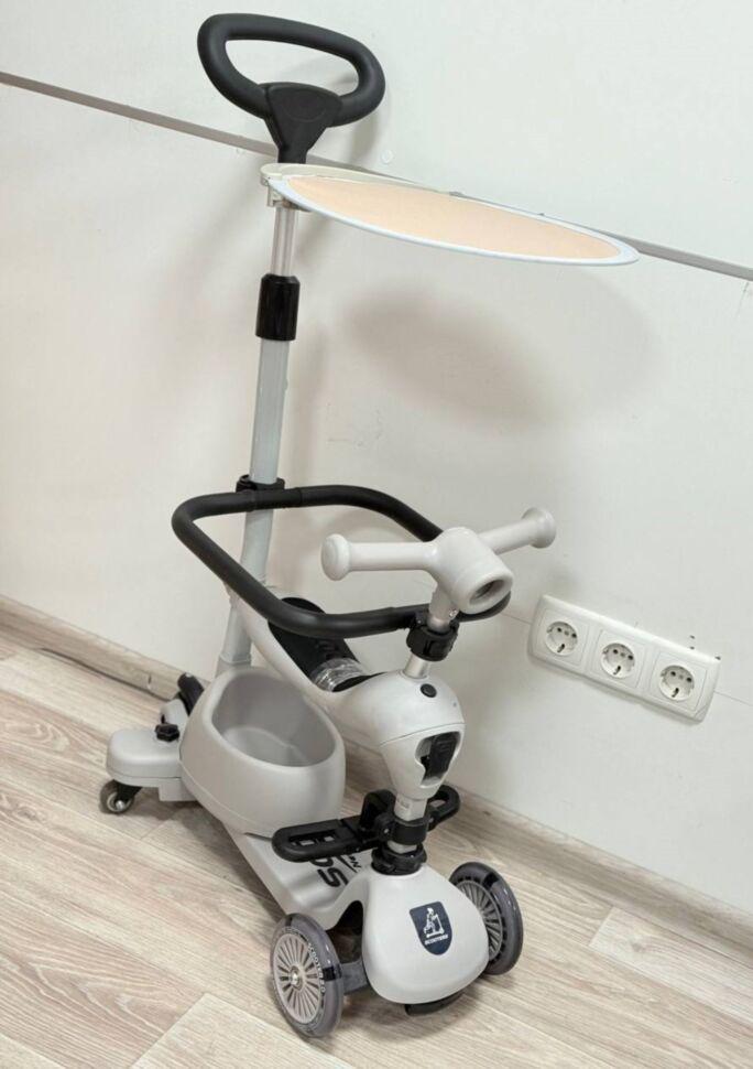 Самокат детский Maraton 3in1 K619В Серый