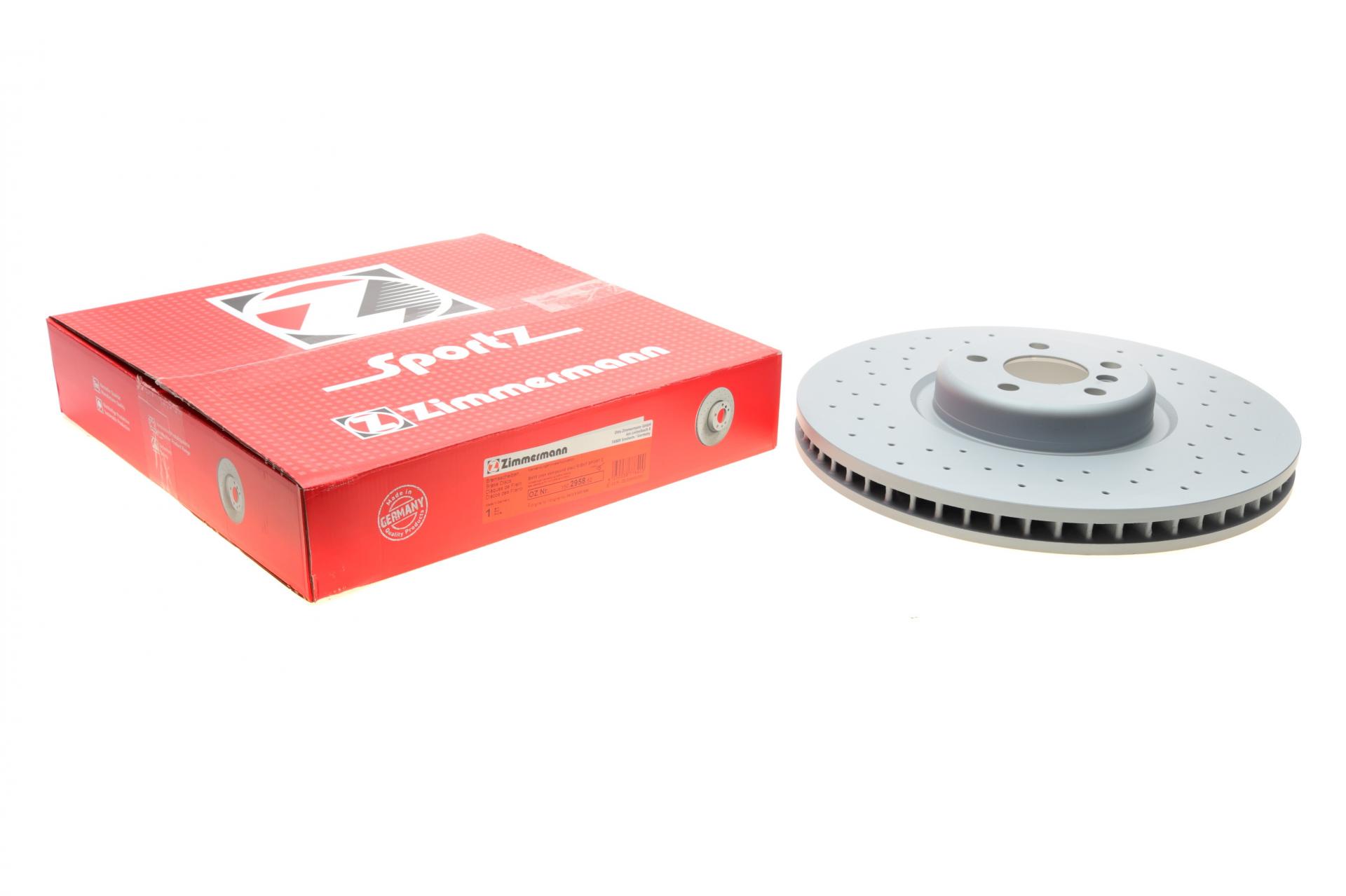 Тормозной диск передний ZIMMERMANN для BMW 5 G30/F90/7 G11/G12/X5 G05/F95 15-R 395x36 мм (150.2958.52)