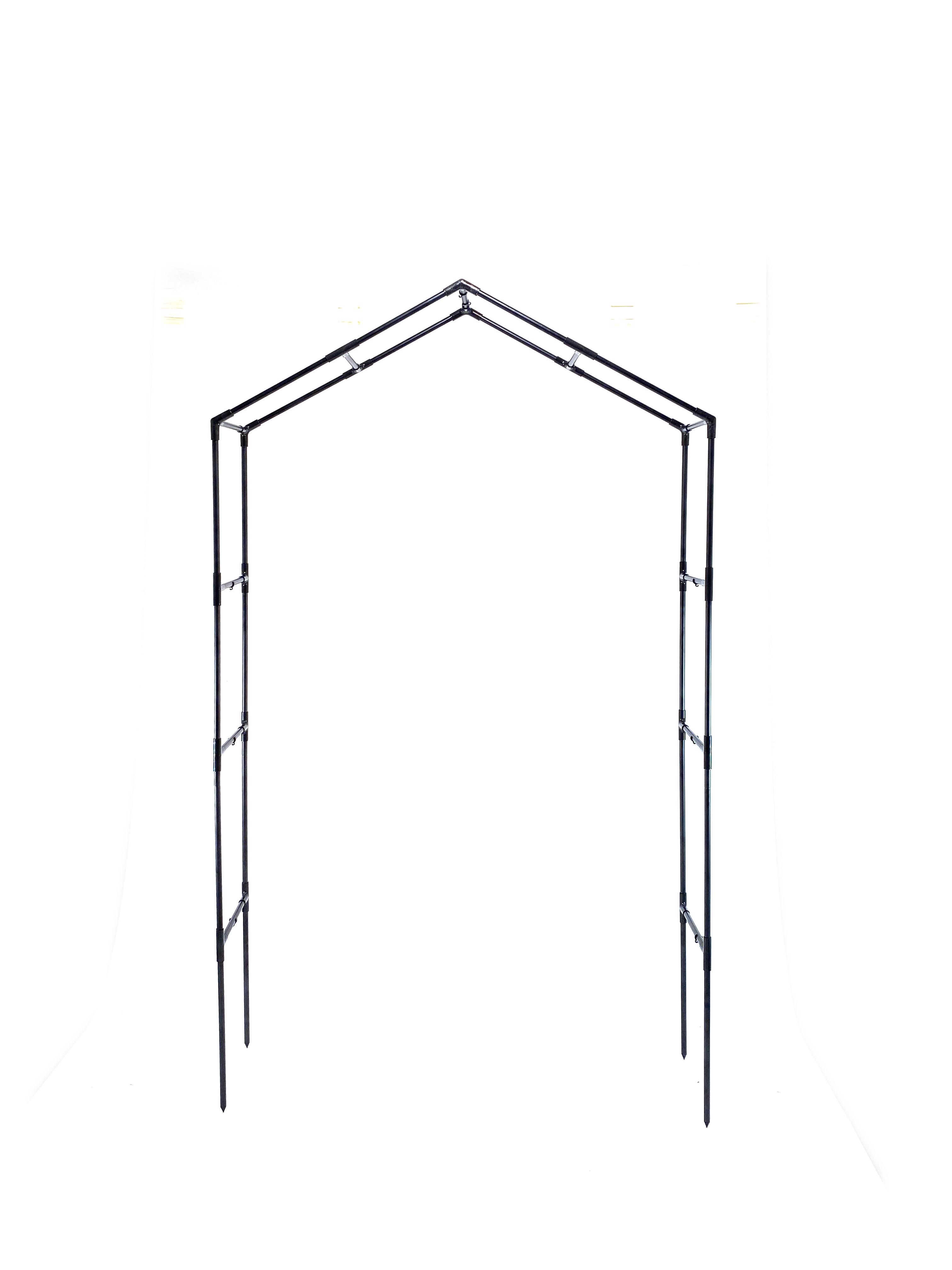 Арка для плетеных растений Bonita стальная разборная 232х132х34 см Черный (BonitaP) - фото 9