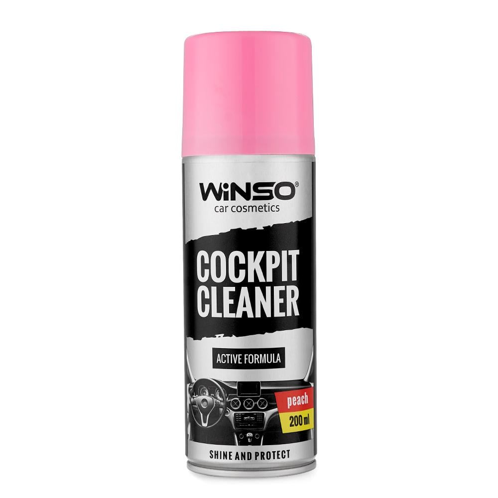 Полироль для панели приборов Winso Cockpit Cleaner Персик, 200мл