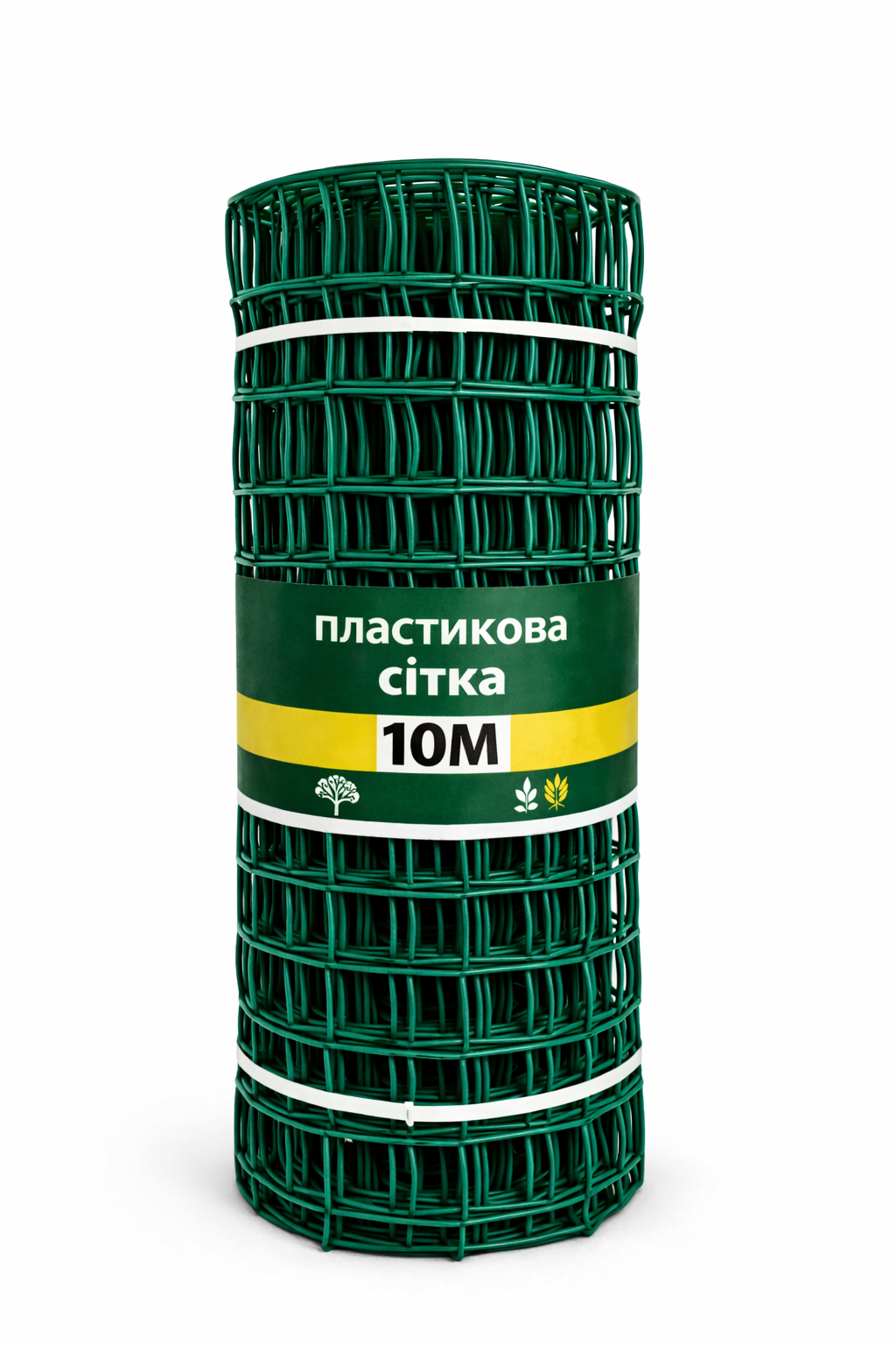 Сетка пластиковая Клевер для заборов и сада 85х95 мм/1х10 м Темно-зеленый (32377284)