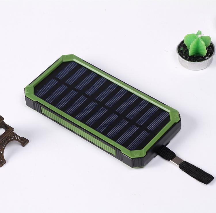 Внешний аккумулятор Solar 20000 mAh с фонариком с солнечной панелью (NOY65) - фото 2