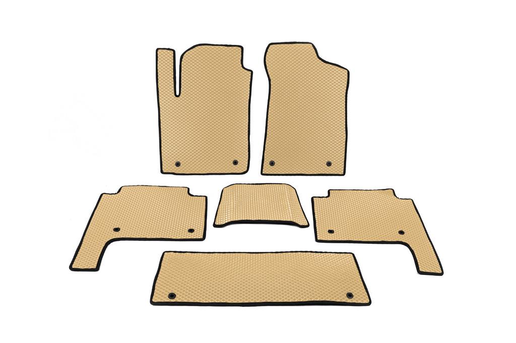 Коврики в салон Digital Designs для Nissan Patrol Y62 2010-2024 гг. этилвинилацетат Бежевый