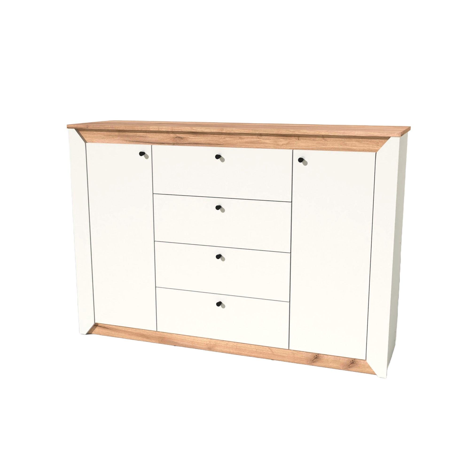 Комод Everest Нордік 1400х378х954 мм Дуб крафт золотий/Білий (11160) - фото 1 Комод Everest Нордік 1400х378х954 мм Дуб крафт золотий/Білий (11160) - фото 1