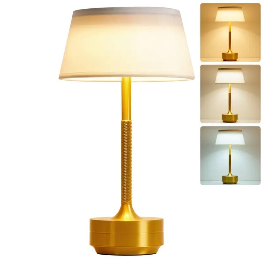 Настольная лампа аккумуляторная Zilini 0110 Золотой (23885099) - фото 5