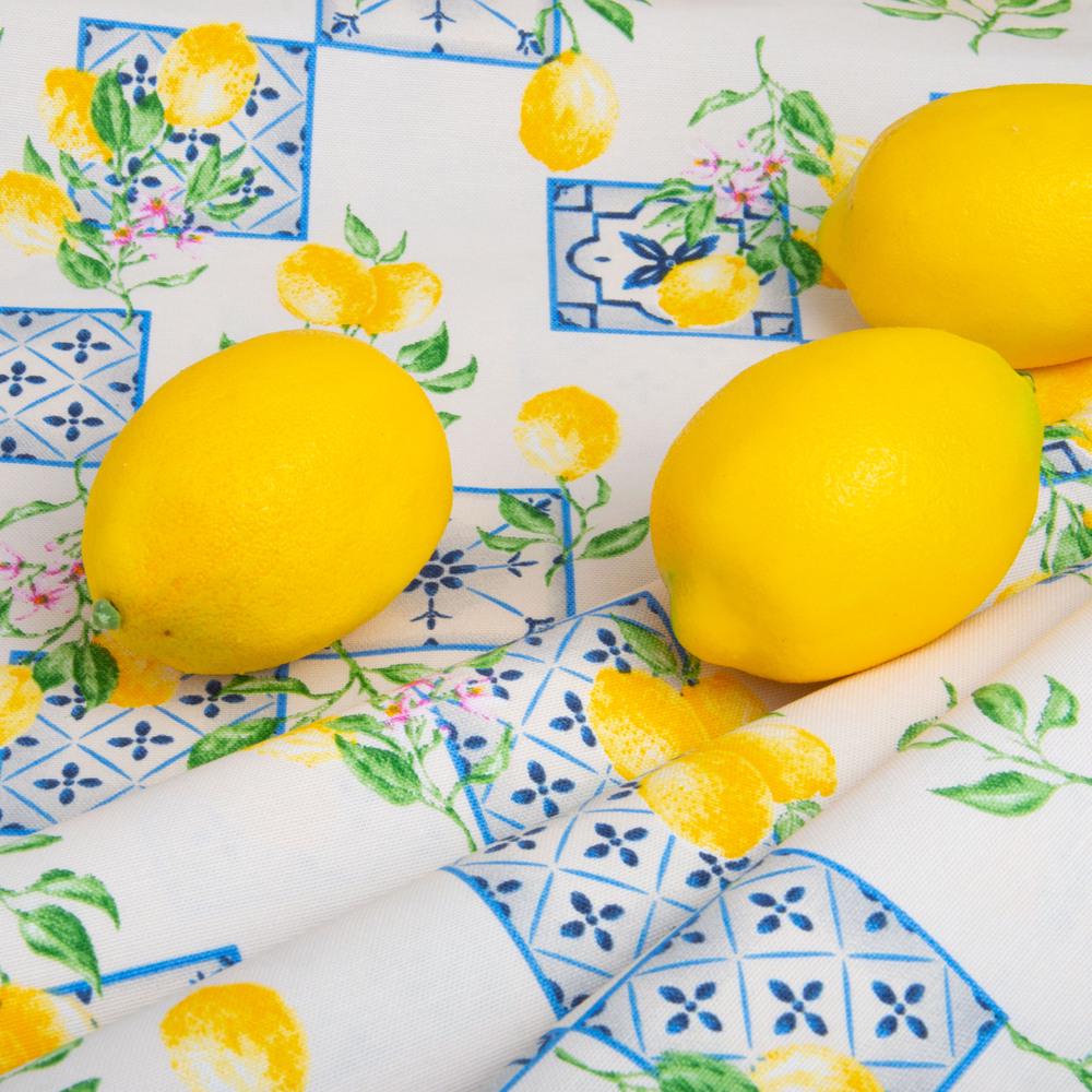 Тканина декоративна скатерна Лимони бавовна з водовідштовхувальним просоченням 220 гр/м2 180 см Сіро-білий мармур (26915) - фото 5 Тканина декоративна скатерна Лимони бавовна з водовідштовхувальним просоченням 220 гр/м2 180 см Сіро-білий мармур (26915) - фото 5