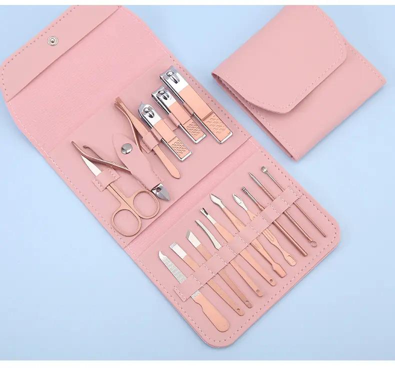 Набір інструментів для манікюру та педикюру 16 шт. Кораловий - фото 7 Набір інструментів для манікюру та педикюру 16 шт. Кораловий - фото 7