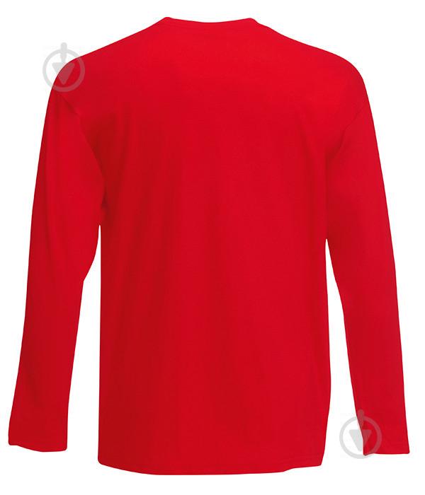 Чоловічий лонгслів Fruit of the Loom Valueweight long sleeve L Червоний (061038040L) - фото 2