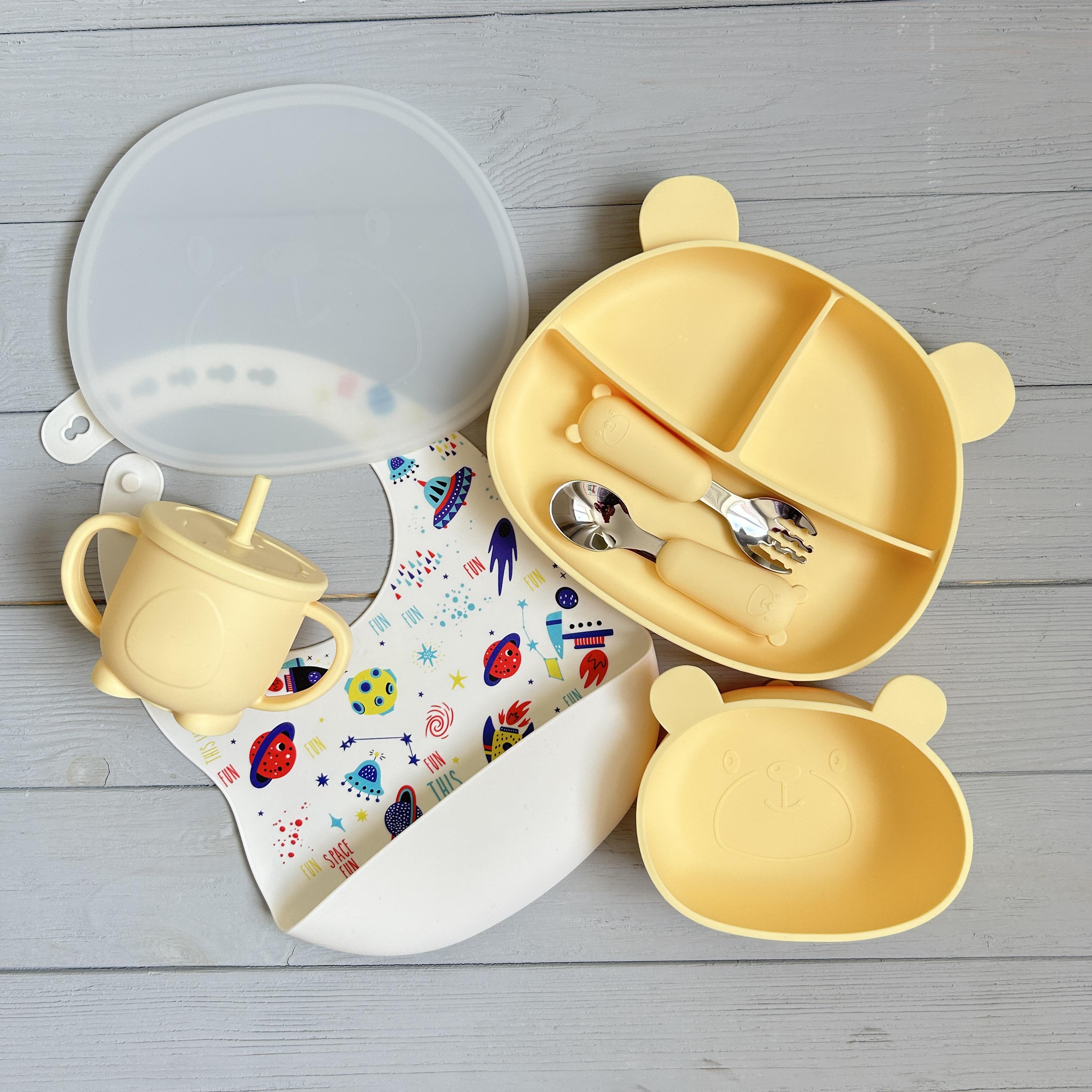 Детская посуда силиконовая Мишка BPR img_e9186 Y11 Желтый (65507) - фото 2 Детская посуда силиконовая Мишка BPR img_e9186 Y11 Желтый (65507) - фото 2