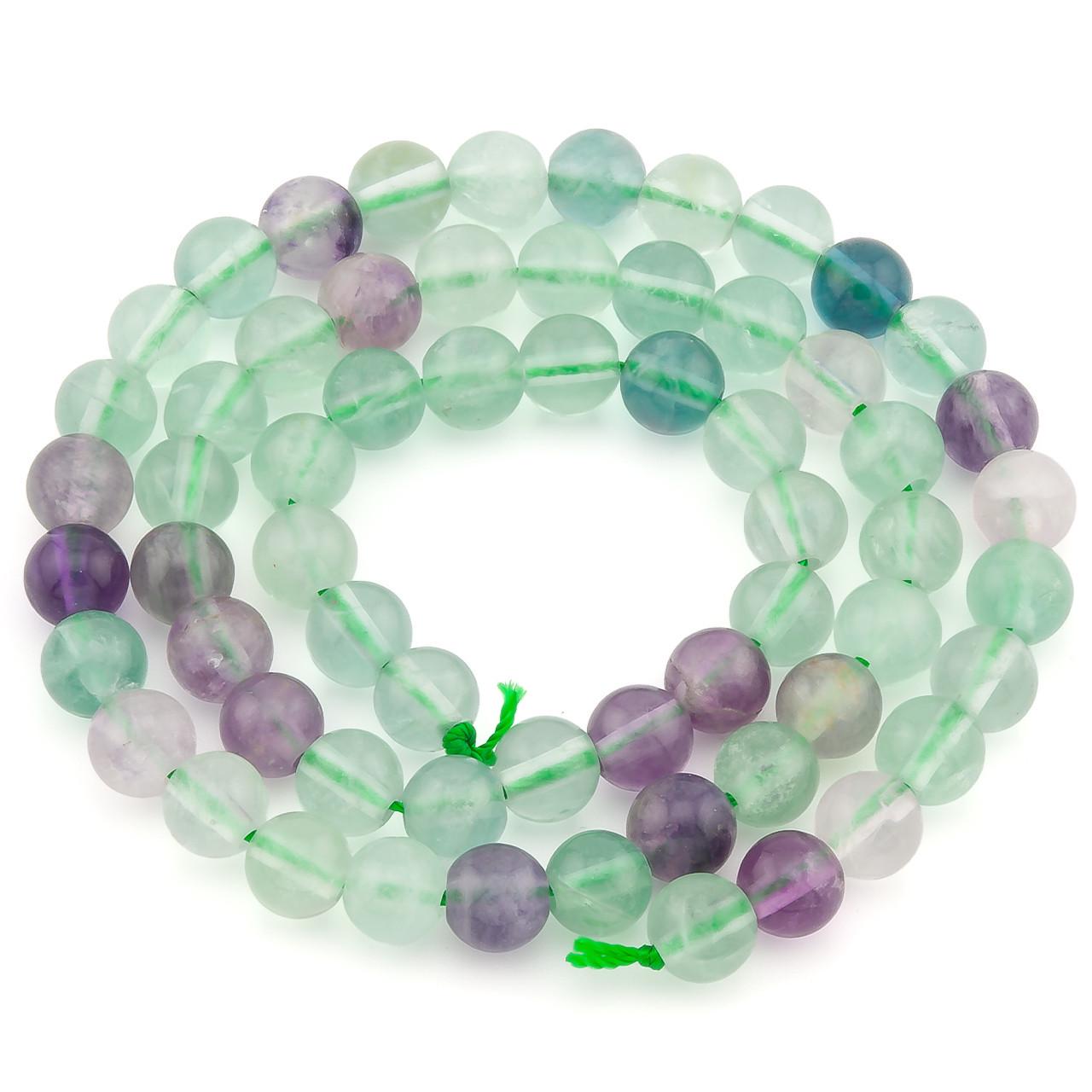 Бусины Флюорит из натурального камня 4 мм 37 см 1 шт. (НК0413ш46)