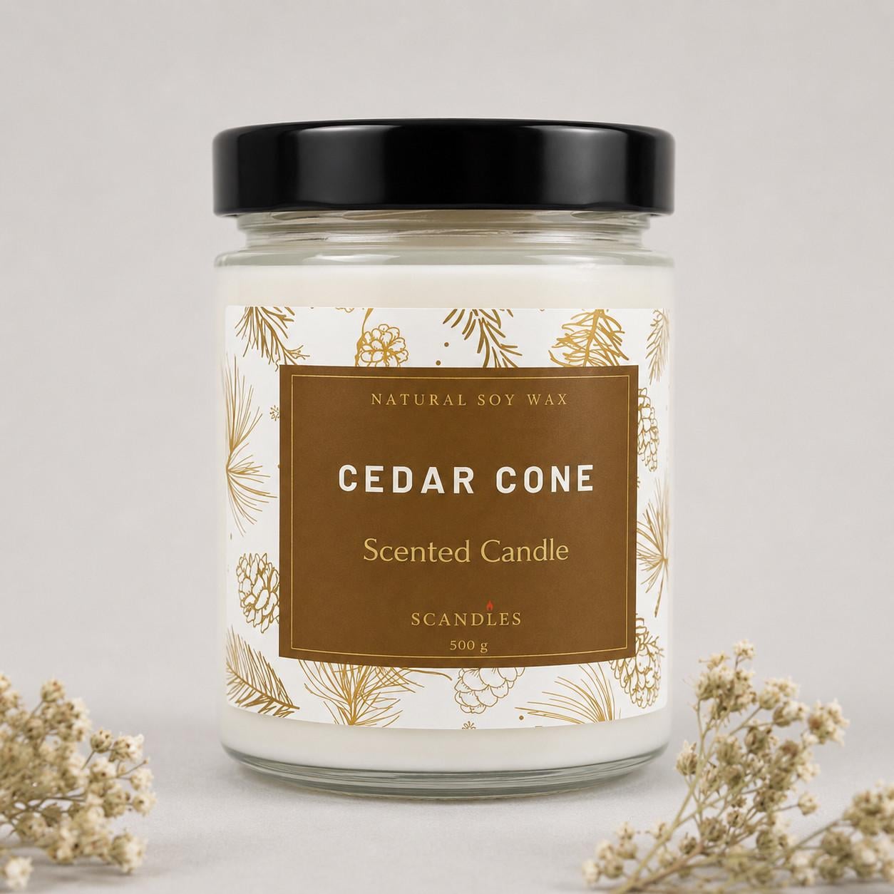 Ароматическая соевая свеча Major Gift Cedar Cone