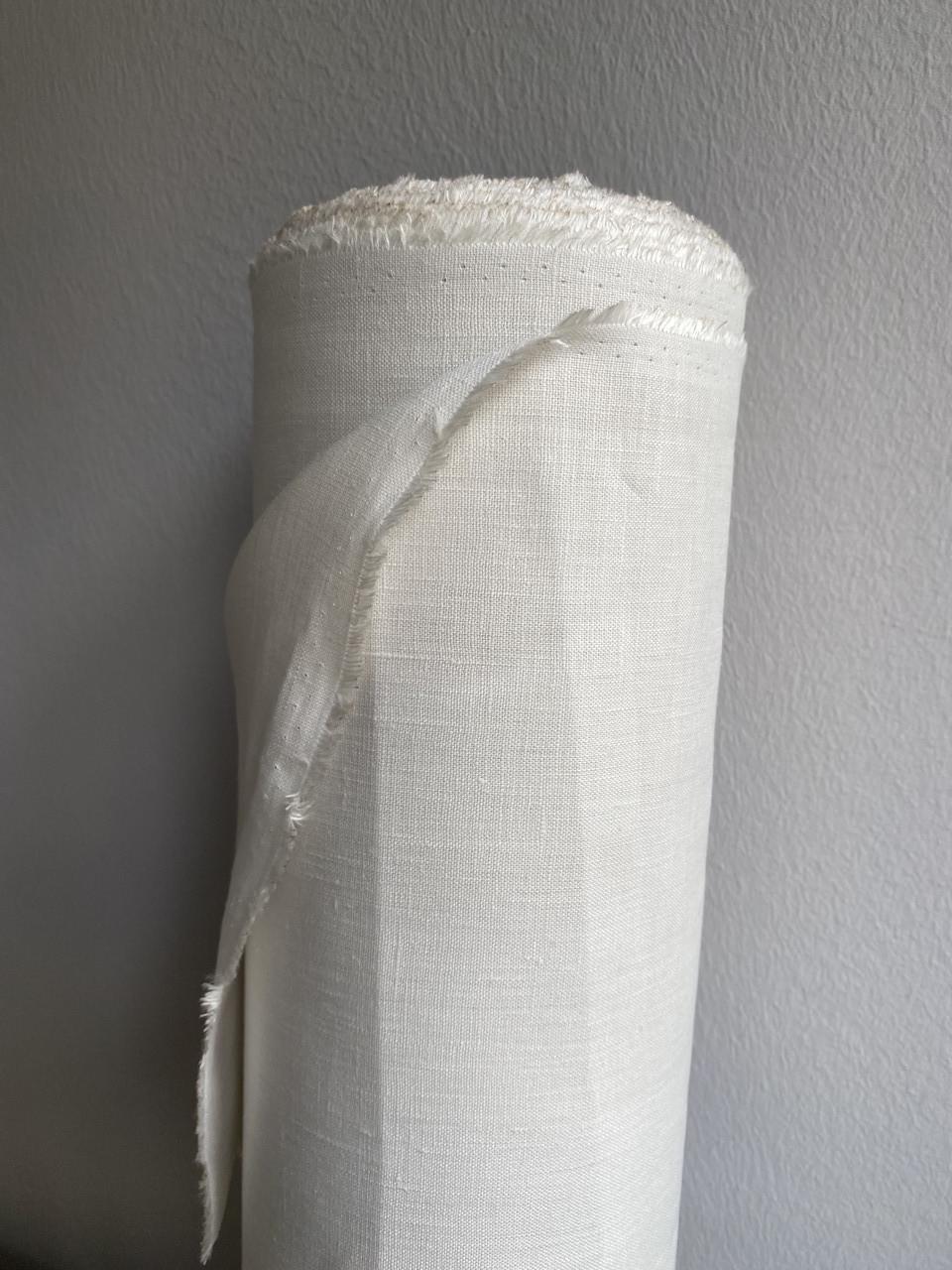 Ткань костюмная смягченная LINEN PLUS 100% лен 140 см 759 Экрю