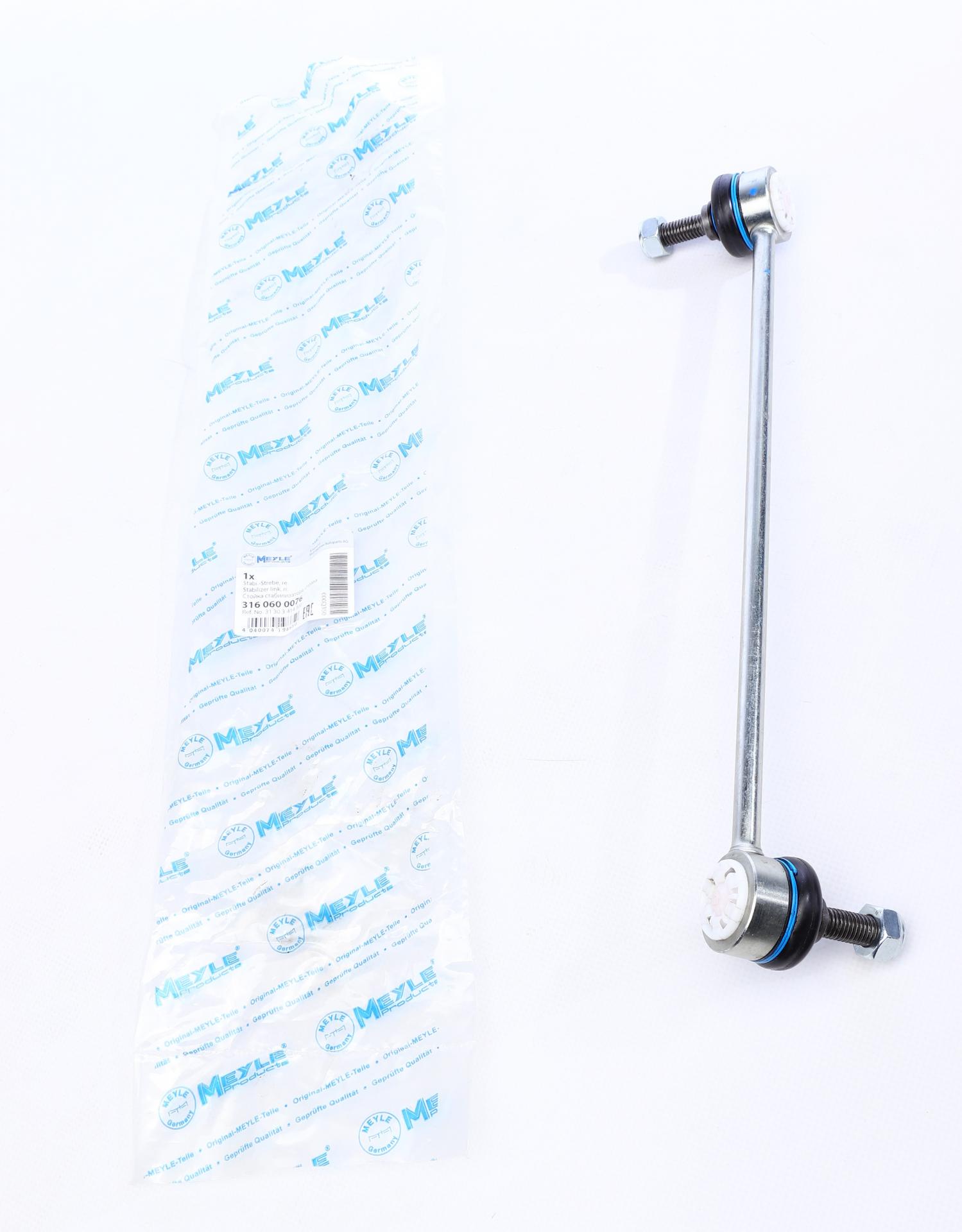 Тяга стабилизатора переднего R BMW X3 E83 03-11 300mm - 316 060 0076 MEYLE