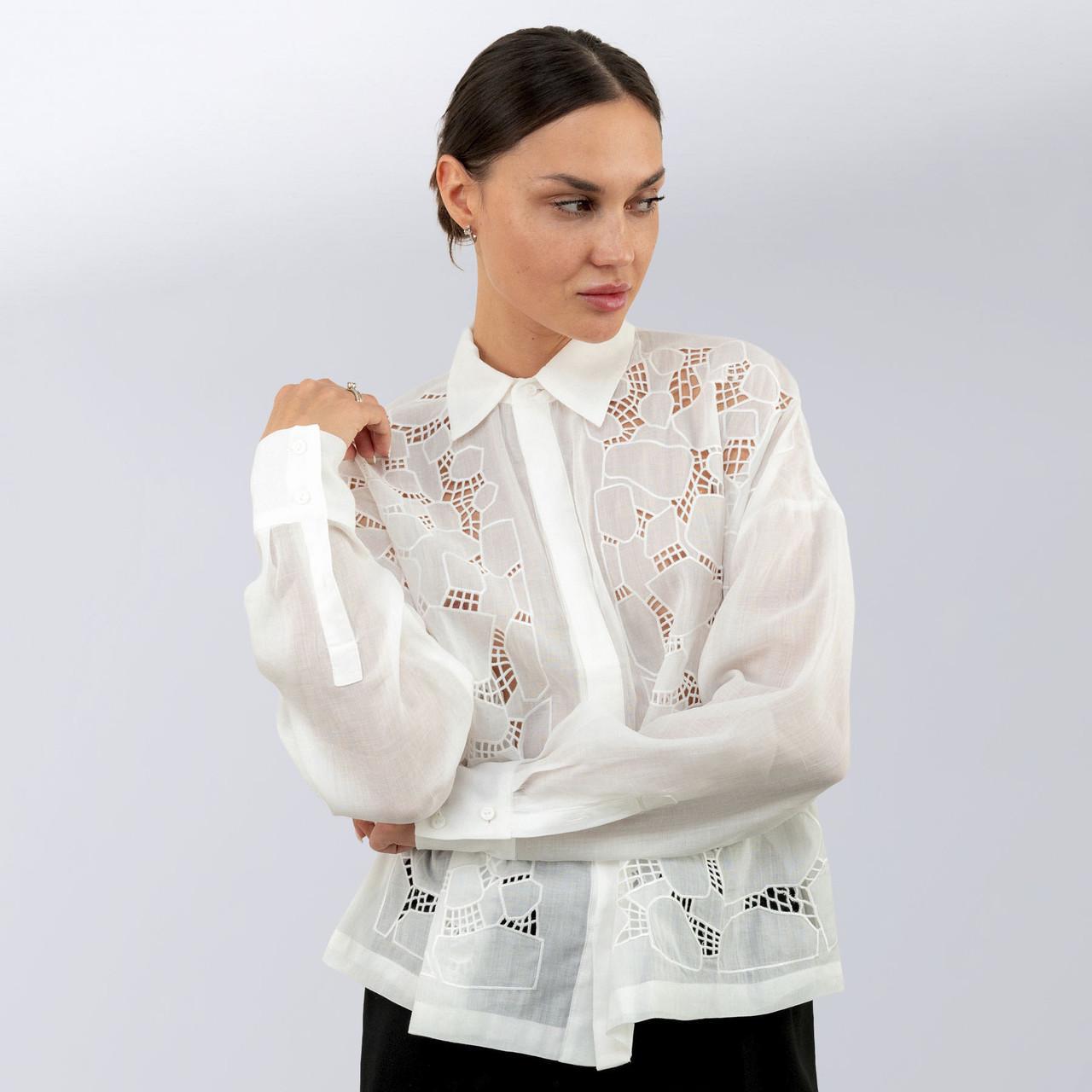 Блуза жіноча повсякденна Max Mara M Білий (2589902335) - фото 2 Блуза жіноча повсякденна Max Mara M Білий (2589902335) - фото 2