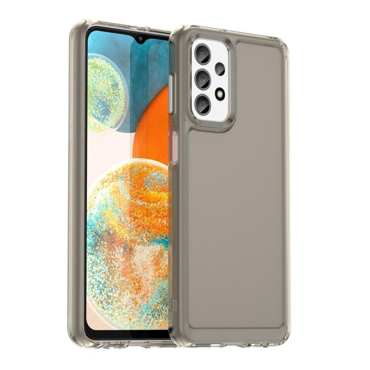 Противоударный чехол для Samsung Galaxy A23 4G Cosmic Clear Color 2 mm / Transparent Black