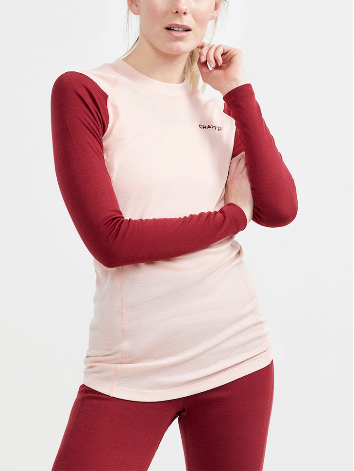 Жіночий комплект термобілизни CRAFT Core Warm Baselayer Set 1909708-488718 L Rhubarb/Gum - фото 2