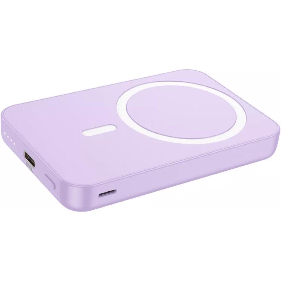 Внешний аккумулятор Hoco J109 Easy MagSafe 5000 mAh 20W Purple - фото 2