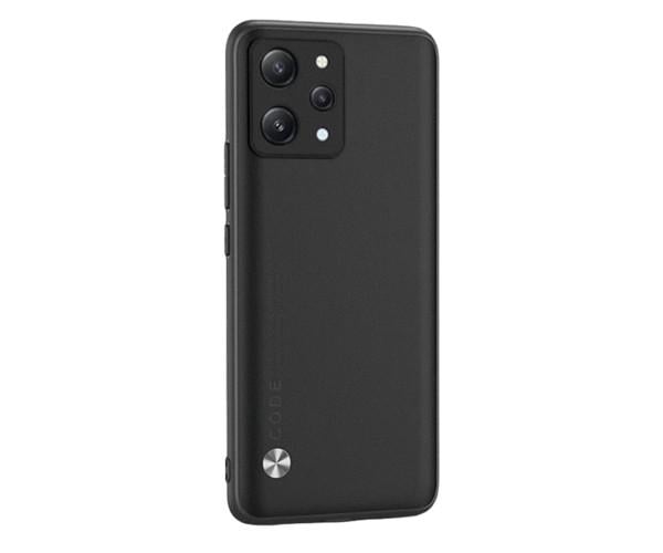 Кожаный чехол - накладка CODE Tactile Experience для Xiaomi Redmi 12 Черный