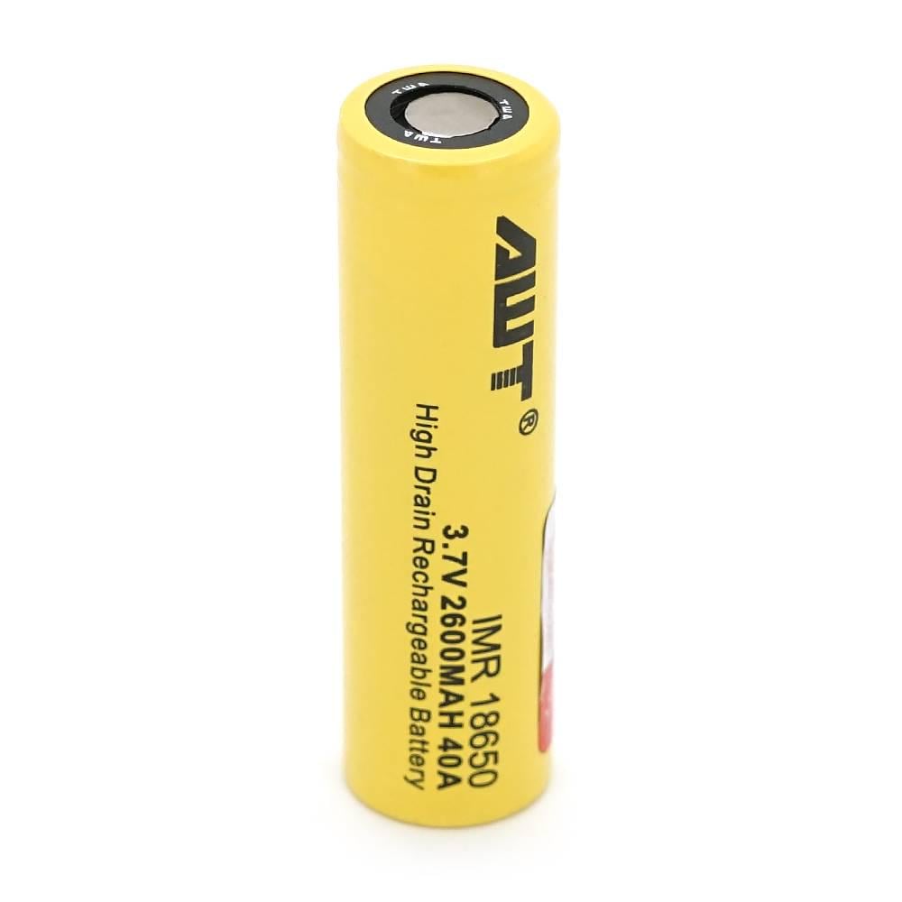 Акумулятор 18650 Li-Ion AWT високострумовий 2600 мАг 40А BOX 1 шт. (30433)