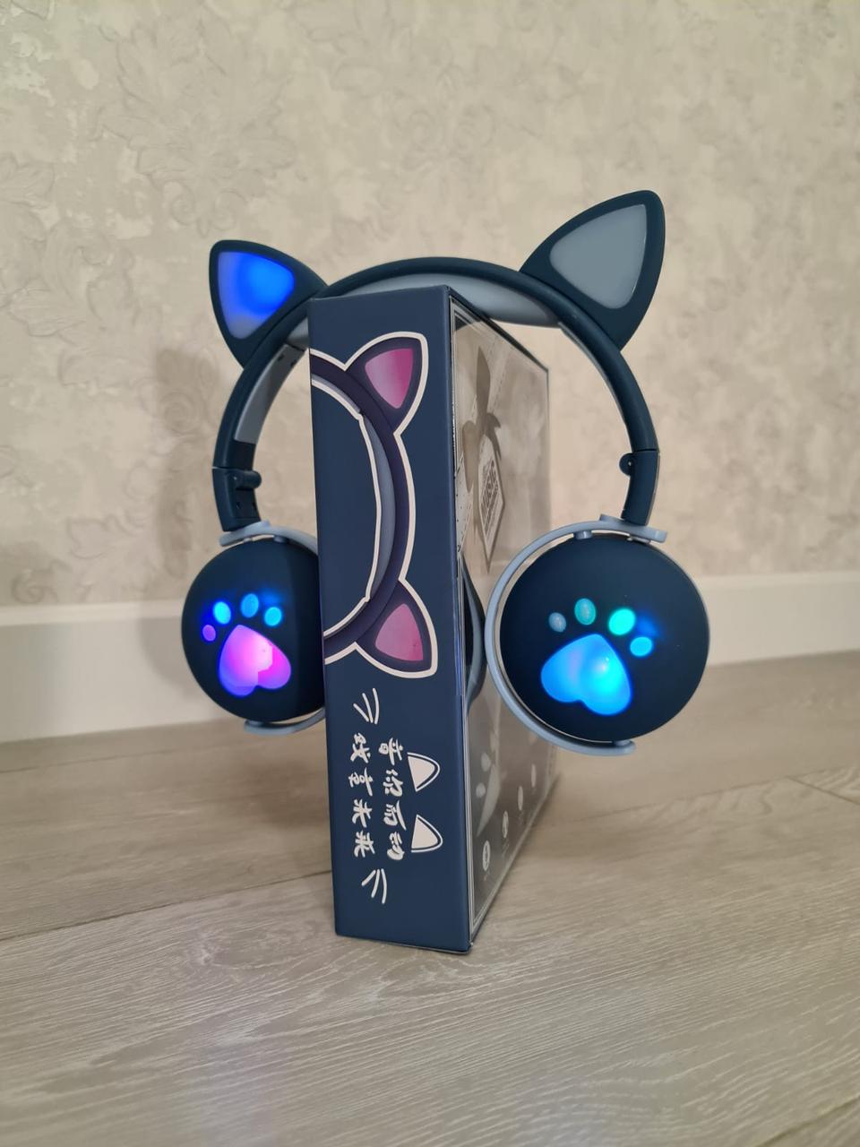 Наушники беспроводные детские CAT ВК-1 LED Синий (26389246) - фото 6 Наушники беспроводные детские CAT ВК-1 LED Синий (26389246) - фото 6