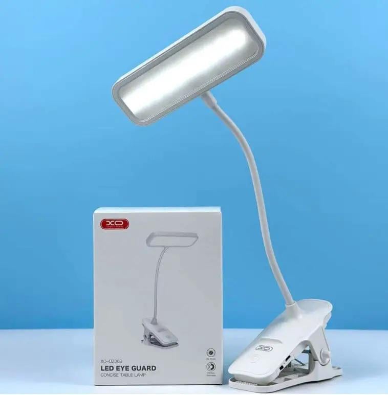 Настольная лампа портативная XO OZ06B с аккумулятором и регулировкой яркости Белый (612180) - фото 5