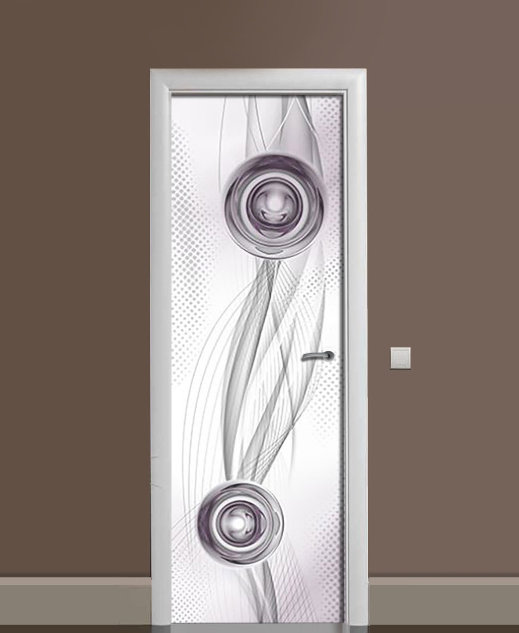 Наклейка 3D на дверь Zatarga Эффект воронки виниловая 650х2000 мм