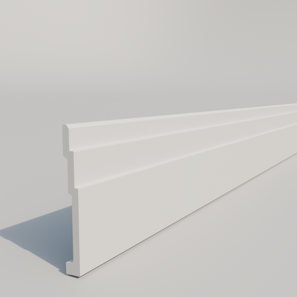 Плинтус дюрополимерный Gaudi Decor CR SK 001 122x15x2000 мм (17516249)