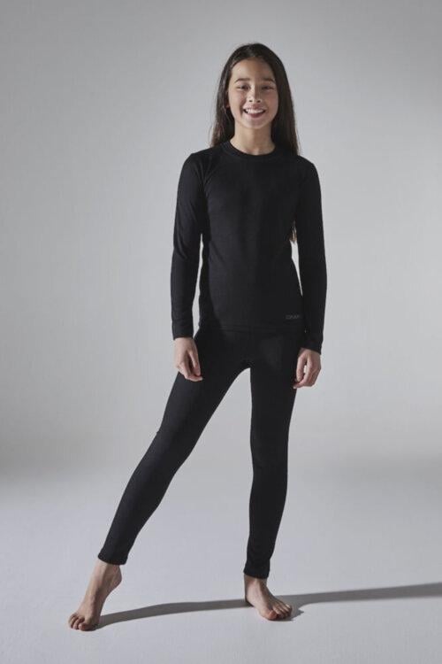 Комплект термобілизни CRAFT Core Warm Baselayer Set 1909712-999000 дитячий 86-92 см Black - фото 2