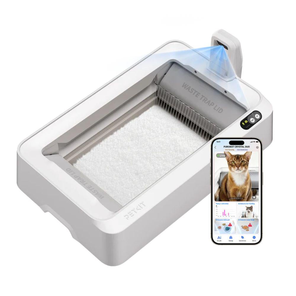 Смарт лоток автоматический PETKIT Purobot Crystal Duo 10 кг White (P9905)