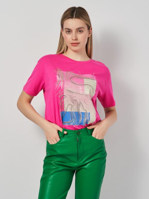 Футболка Olivia 2378x37 женская S\M Розовый (188692)