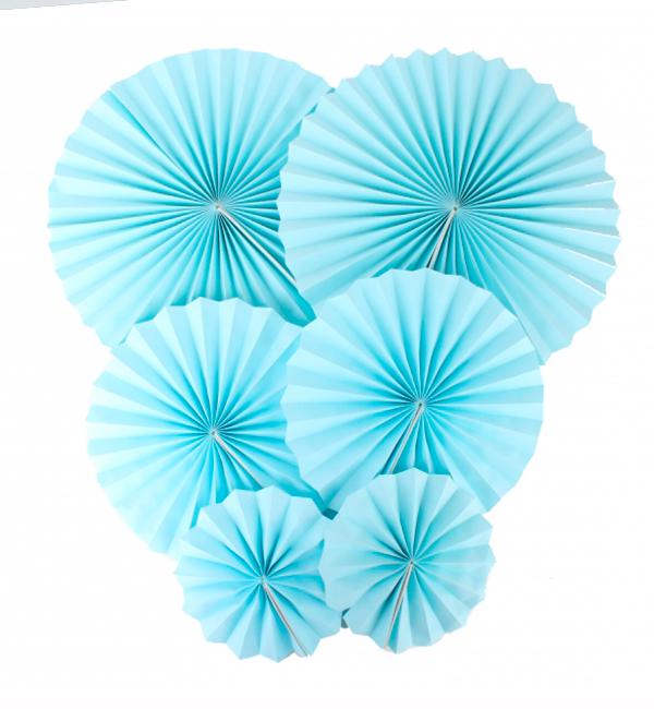 Подвесные веера набор 6 шт. Blue