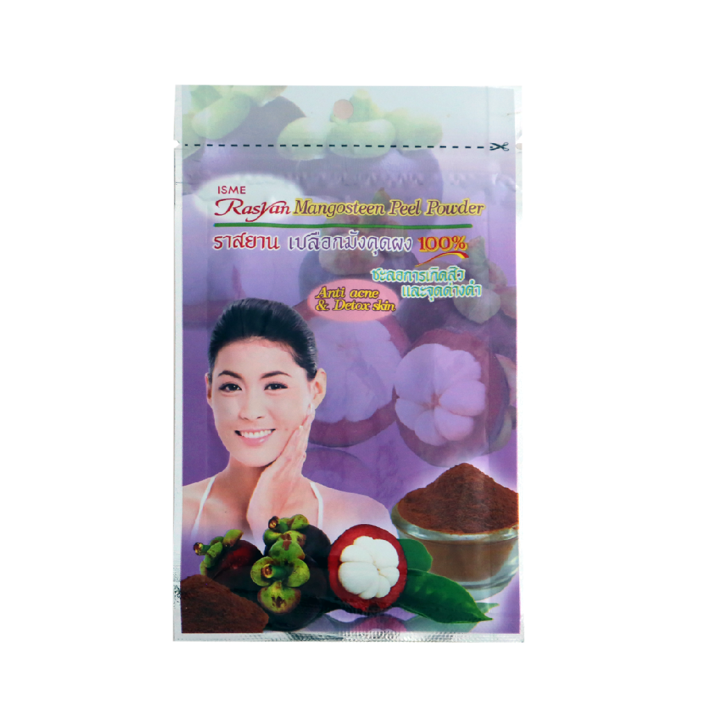 Маска-скраб для обличчя ISME Rasyan Анти-акне зі шкірки мангустину 20 г (8859269002346)