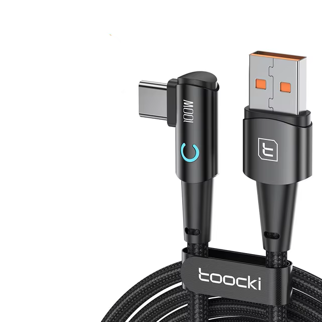 Кабель Toocki 100w/6A USB A-Type C 2 м Чорний (TQ-X25AC2BLK100)