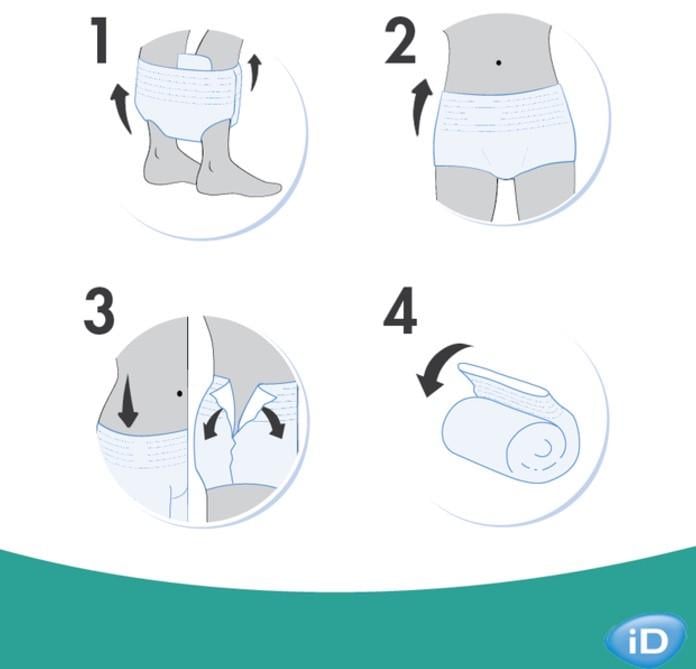 Підгузки-труси для дорослих ID Plus L 30 шт. (2450192348) - фото 3