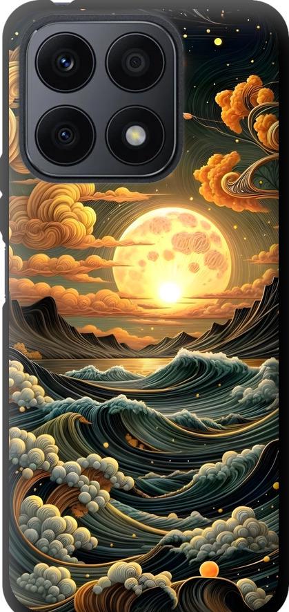 Чехол на Huawei Honor X8a Арт волны (6332b-2963-42517)