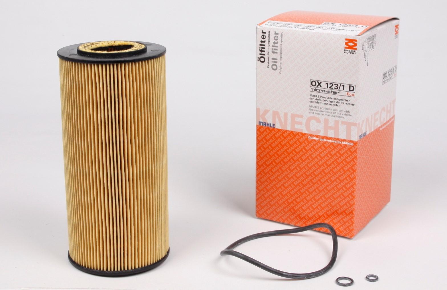 Фильтр масляный KNECHT для MB Sprinter TDI 96- заміна на (OX 123/1D)