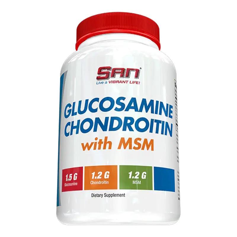 Глюкозамин хондроитин МСМ SAN Glucosamine Chondroitin with MSM 180 табл. (04018-01)