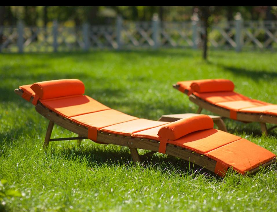 Шезлонг-лежак складной VIP SUMMER для бассейна/сада/пляжа дуб/бук с матрасом и сумкой для хранения