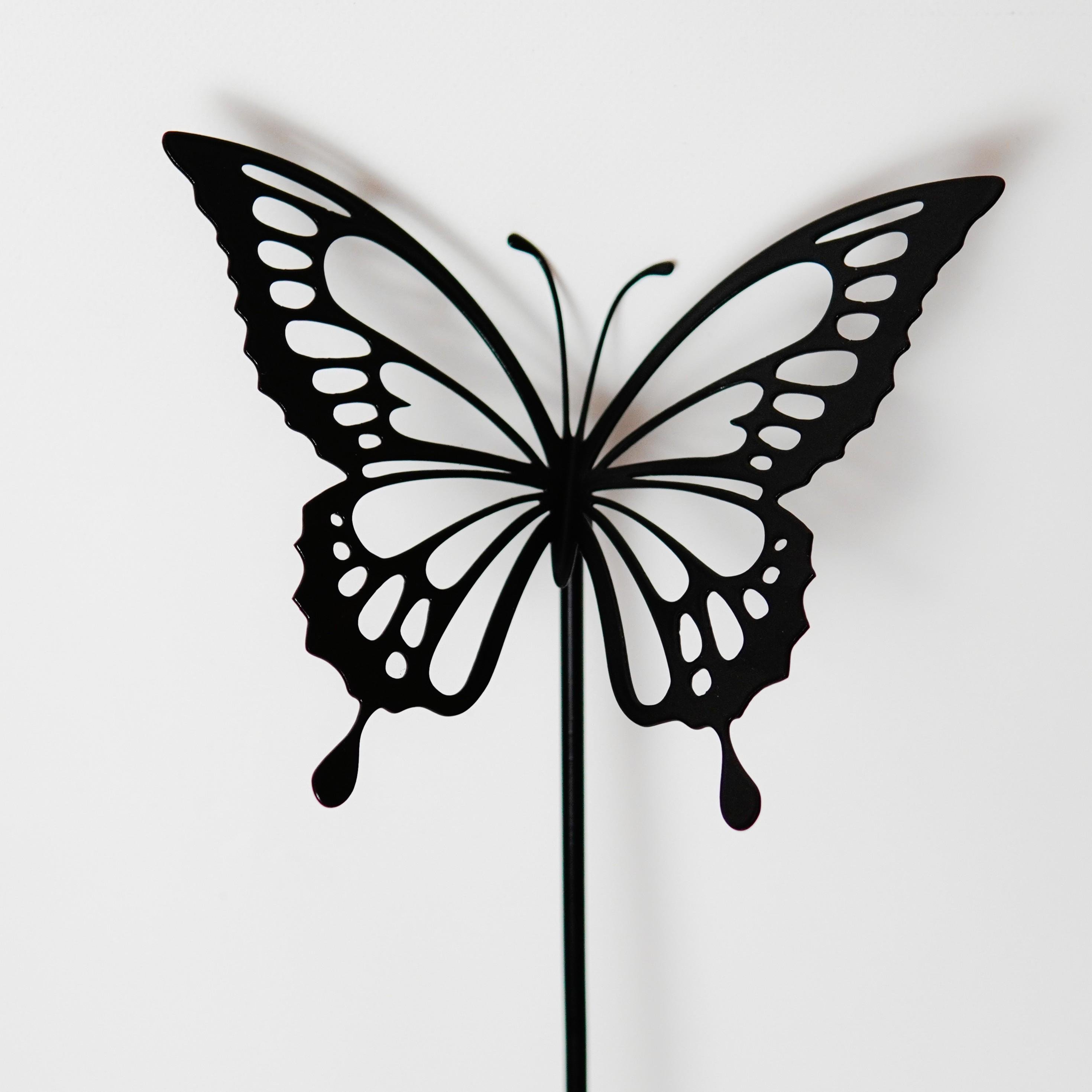 Садовая фигура Бабочка Papilio Palinurus металлическая для сада/подворья/клумбы (DCR070)
