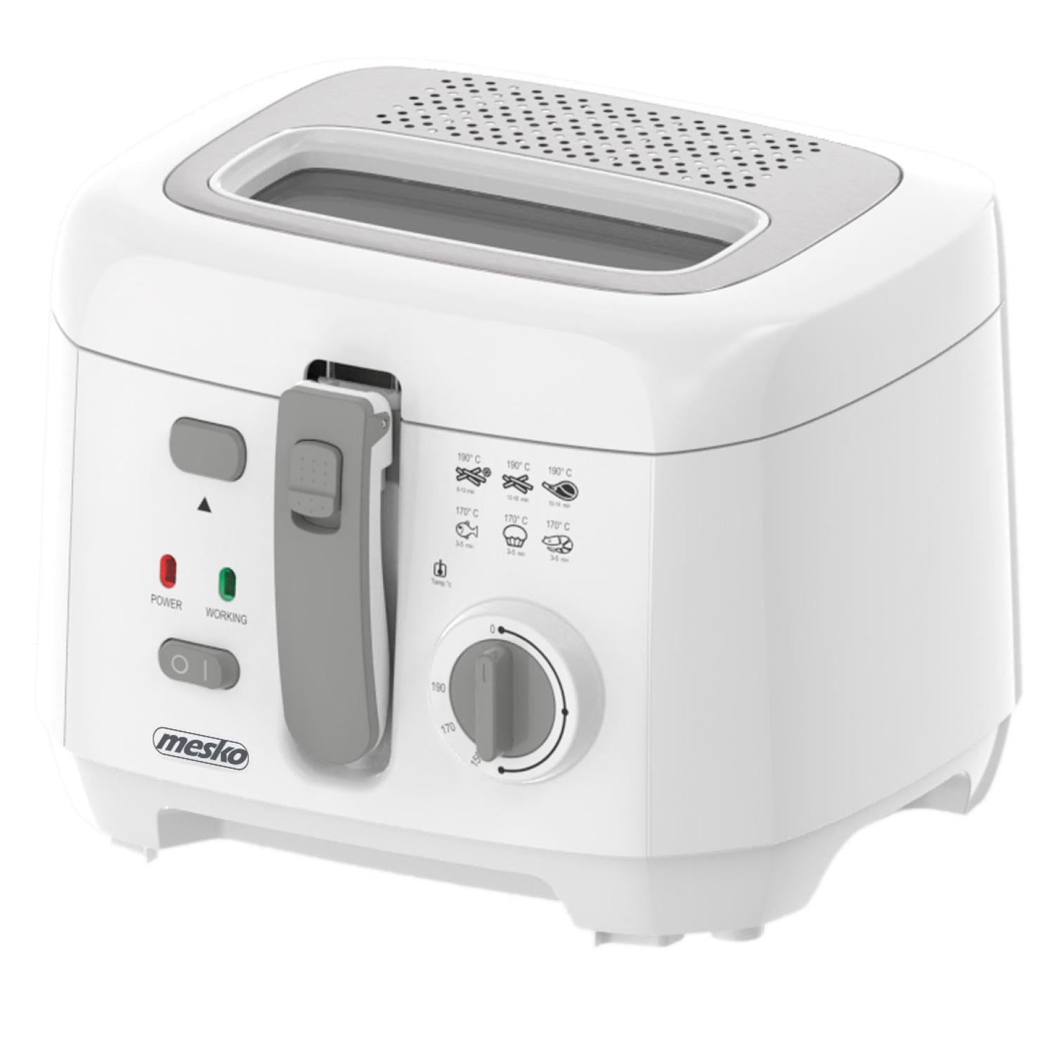 Фритюрница Mesko MS 4908 2,5 л 1800 Вт съемная чаша и фильтр Grey