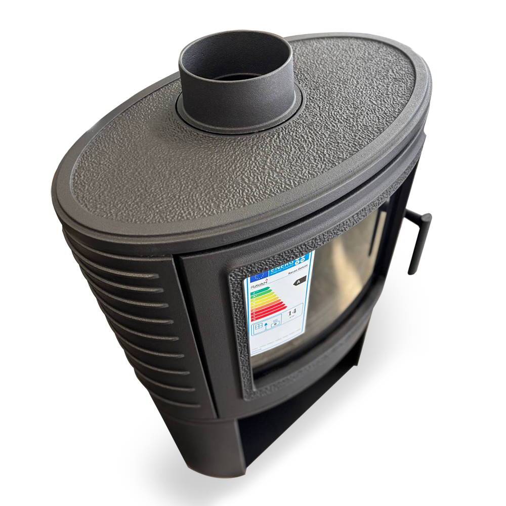 Піч-камін на дровах Ravan Deluxe чавунна 14 кВт (24646646) - фото 2