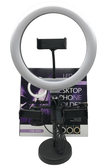 Кільцева лампа CXB-260A LED 26 см зі стійкою 34 см