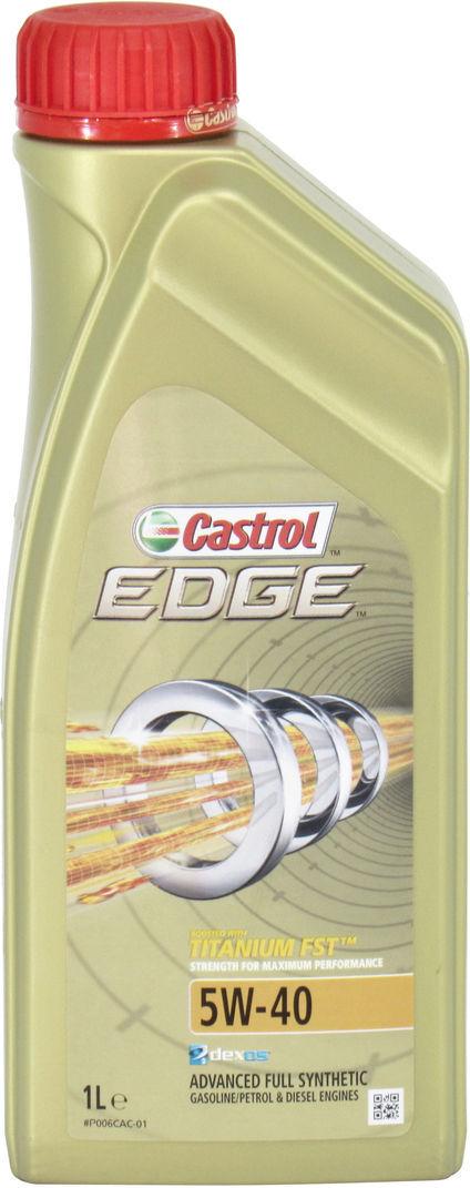 Моторное масло Castrol Edge Titanium Fst C3 1535fa бензин/дизель 5W-40 1 л (1407940)