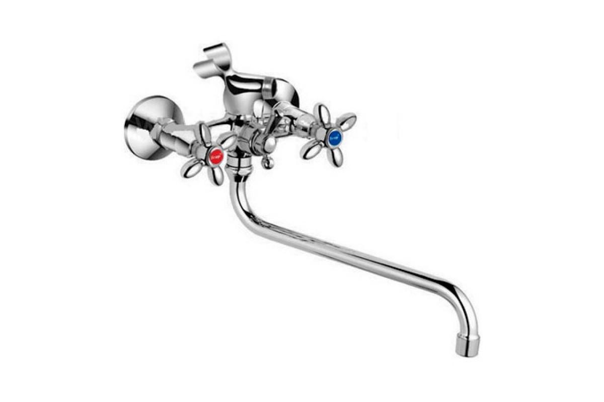 Змішувач для ванної Frap H27 F2227 1033740 двовентильний Хром (102393)