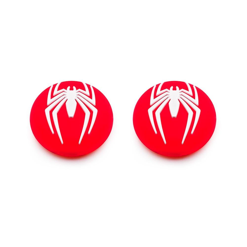 Накладки на стики SpiderMan для геймпада PS4/PS5/Xbox Red/White (2616434191)