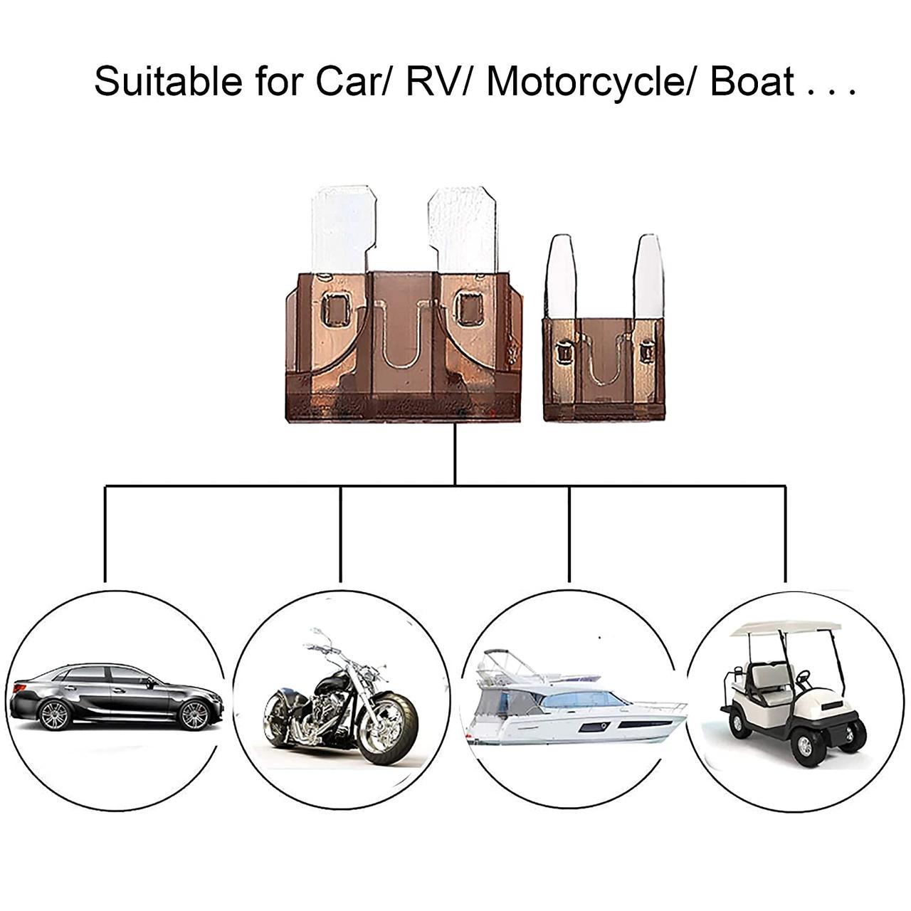 Набір автомобільних запобіжників стандартного та міні-розміру 2A - 40A 250 шт. (H450) - фото 3