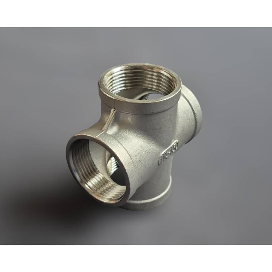 Крестовина резьбовая Ду32 равнопроходная н/ж сталь AISI304 ВР BSPP Class 150 1-1/4" (29203331) - фото 13 Крестовина резьбовая Ду32 равнопроходная н/ж сталь AISI304 ВР BSPP Class 150 1-1/4" (29203331) - фото 13